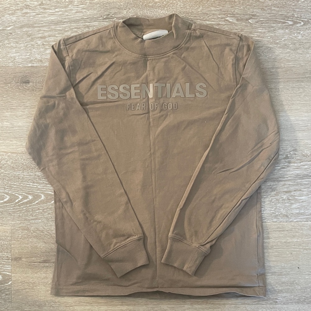Essentials Fear of God Brown Long Sleeve Shirt